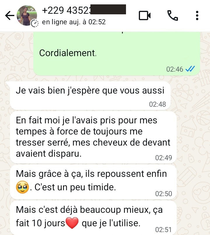 Huile à la Cafféine C1 contre la chute de cheveux
